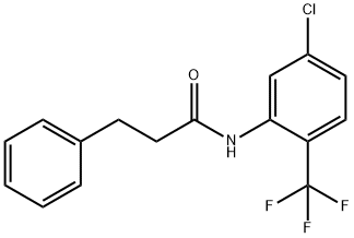 N-[5-chloro-2-(trifluoromethyl)phenyl]-3-phenylpropanamide Struktur