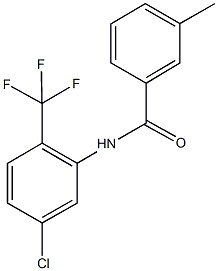 N-[5-chloro-2-(trifluoromethyl)phenyl]-3-methylbenzamide Struktur