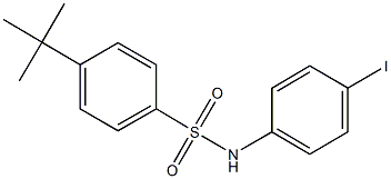 4-tert-butyl-N-(4-iodophenyl)benzenesulfonamide Structure