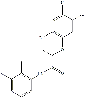 N-(2,3-dimethylphenyl)-2-(2,4,5-trichlorophenoxy)propanamide Struktur