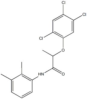 N-(2,3-dimethylphenyl)-2-(2,4,5-trichlorophenoxy)propanamide 结构式