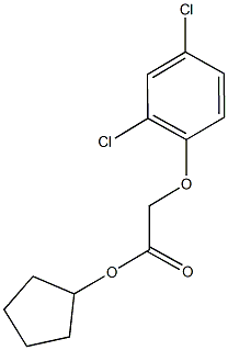 cyclopentyl(2,4-dichlorophenoxy)acetate Struktur