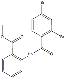 methyl2-[(2,4-dibromobenzoyl)amino]benzoate Structure