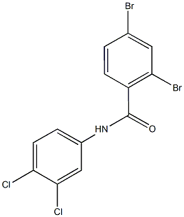 2,4-dibromo-N-(3,4-dichlorophenyl)benzamide Structure