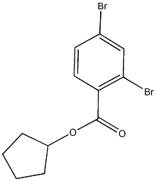 cyclopentyl 2,4-dibromobenzoate,723758-15-4,结构式