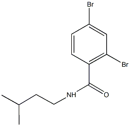 2,4-dibromo-N-isopentylbenzamide 结构式