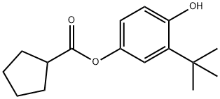 3-tert-butyl-4-hydroxyphenylcyclopentanecarboxylate Structure