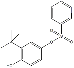 3-tert-butyl-4-hydroxyphenyl benzenesulfonate 结构式