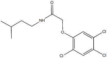 N-isopentyl-2-(2,4,5-trichlorophenoxy)acetamide Structure