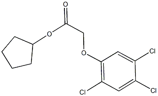 cyclopentyl (2,4,5-trichlorophenoxy)acetate 化学構造式