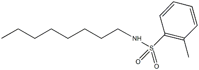 2-methyl-N-octylbenzenesulfonamide 化学構造式