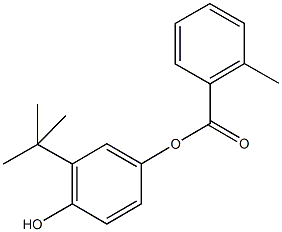 3-tert-butyl-4-hydroxyphenyl 2-methylbenzoate 结构式