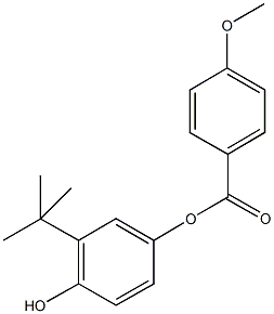 3-tert-butyl-4-hydroxyphenyl 4-methoxybenzoate Structure