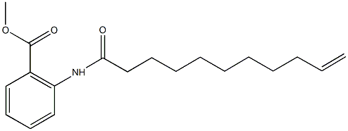methyl2-(10-undecenoylamino)benzoate Struktur