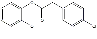 2-methoxyphenyl(4-chlorophenyl)acetate 化学構造式