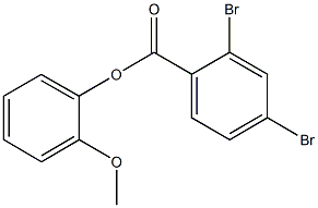 2-methoxyphenyl2,4-dibromobenzoate Structure