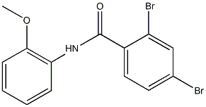 2,4-dibromo-N-(2-methoxyphenyl)benzamide Struktur