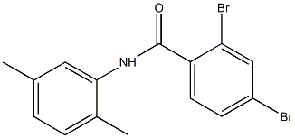 2,4-dibromo-N-(2,5-dimethylphenyl)benzamide 结构式