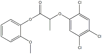 2-methoxyphenyl 2-(2,4,5-trichlorophenoxy)propanoate 结构式