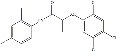 N-(2,4-dimethylphenyl)-2-(2,4,5-trichlorophenoxy)propanamide Struktur