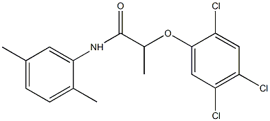 N-(2,5-dimethylphenyl)-2-(2,4,5-trichlorophenoxy)propanamide,723759-04-4,结构式