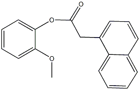 2-methoxyphenyl 1-naphthylacetate Structure