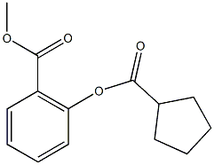 methyl2-[(cyclopentylcarbonyl)oxy]benzoate Structure