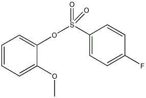 2-methoxyphenyl 4-fluorobenzenesulfonate Struktur