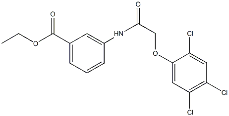 ethyl 3-{[(2,4,5-trichlorophenoxy)acetyl]amino}benzoate Structure