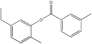 5-ethyl-2-methylphenyl 3-methylbenzoate Structure