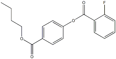 4-(butoxycarbonyl)phenyl 2-fluorobenzoate Structure