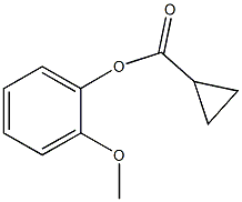 2-methoxyphenyl cyclopropanecarboxylate Struktur