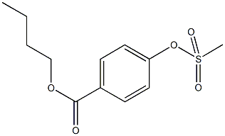 butyl 4-[(methylsulfonyl)oxy]benzoate 结构式