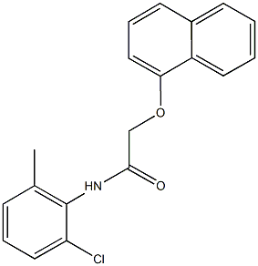 N-(2-chloro-6-methylphenyl)-2-(1-naphthyloxy)acetamide Structure