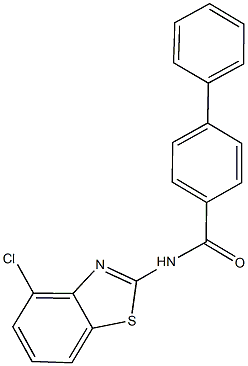 N-(4-chloro-1,3-benzothiazol-2-yl)[1,1'-biphenyl]-4-carboxamide Structure