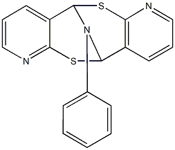 17-phenyl-8,16-dithia-6,14,17-triazatetracyclo[7.7.1.0~2,7~.0~10,15~]heptadeca-2,4,6,10,12,14-hexaene 化学構造式
