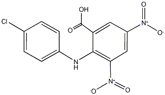 2-(4-chloroanilino)-3,5-bisnitrobenzoic acid,7240-47-3,结构式