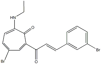 724428-60-8 4-bromo-2-[3-(3-bromophenyl)acryloyl]-7-(ethylamino)-2,4,6-cycloheptatrien-1-one