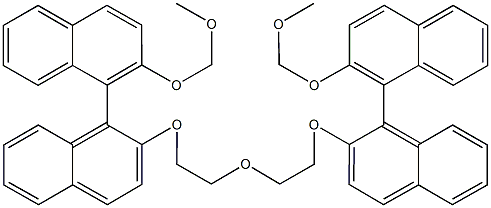 2,2'-oxybis[(2'-{methoxymethoxy}-1,1'-binaphthalen-2-yloxy)ethylene] Struktur