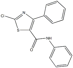 2-chloro-N,4-diphenyl-1,3-thiazole-5-carboxamide,724429-02-1,结构式
