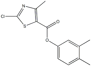 3,4-dimethylphenyl2-chloro-4-methyl-1,3-thiazole-5-carboxylate Structure