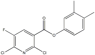 3,4-dimethylphenyl 2,6-dichloro-5-fluoronicotinate|