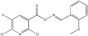 2-methoxybenzaldehyde O-[(2,6-dichloro-5-fluoro-3-pyridinyl)carbonyl]oxime 化学構造式