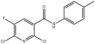 2,6-dichloro-5-fluoro-N-(4-methylphenyl)nicotinamide|