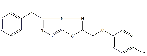 724429-33-8 6-[(4-chlorophenoxy)methyl]-3-(2-methylbenzyl)[1,2,4]triazolo[3,4-b][1,3,4]thiadiazole