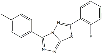 724429-39-4 6-(2-fluorophenyl)-3-(4-methylphenyl)[1,2,4]triazolo[3,4-b][1,3,4]thiadiazole