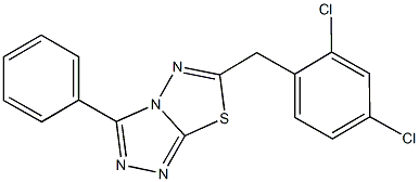 6-(2,4-dichlorobenzyl)-3-phenyl[1,2,4]triazolo[3,4-b][1,3,4]thiadiazole Structure