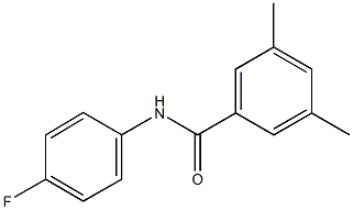 N-(4-fluorophenyl)-3,5-dimethylbenzamide Struktur