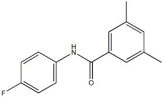 N-(4-fluorophenyl)-3,5-dimethylbenzamide Structure