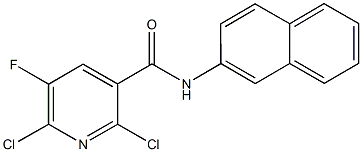 2,6-dichloro-5-fluoro-N-(2-naphthyl)nicotinamide,724430-04-0,结构式